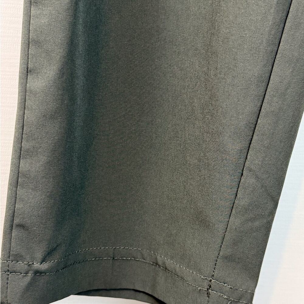Apana Green Activewear Pants Patch Pockets Elastic Waist Sporty Wrinkle Free - Picture 14 of 16
